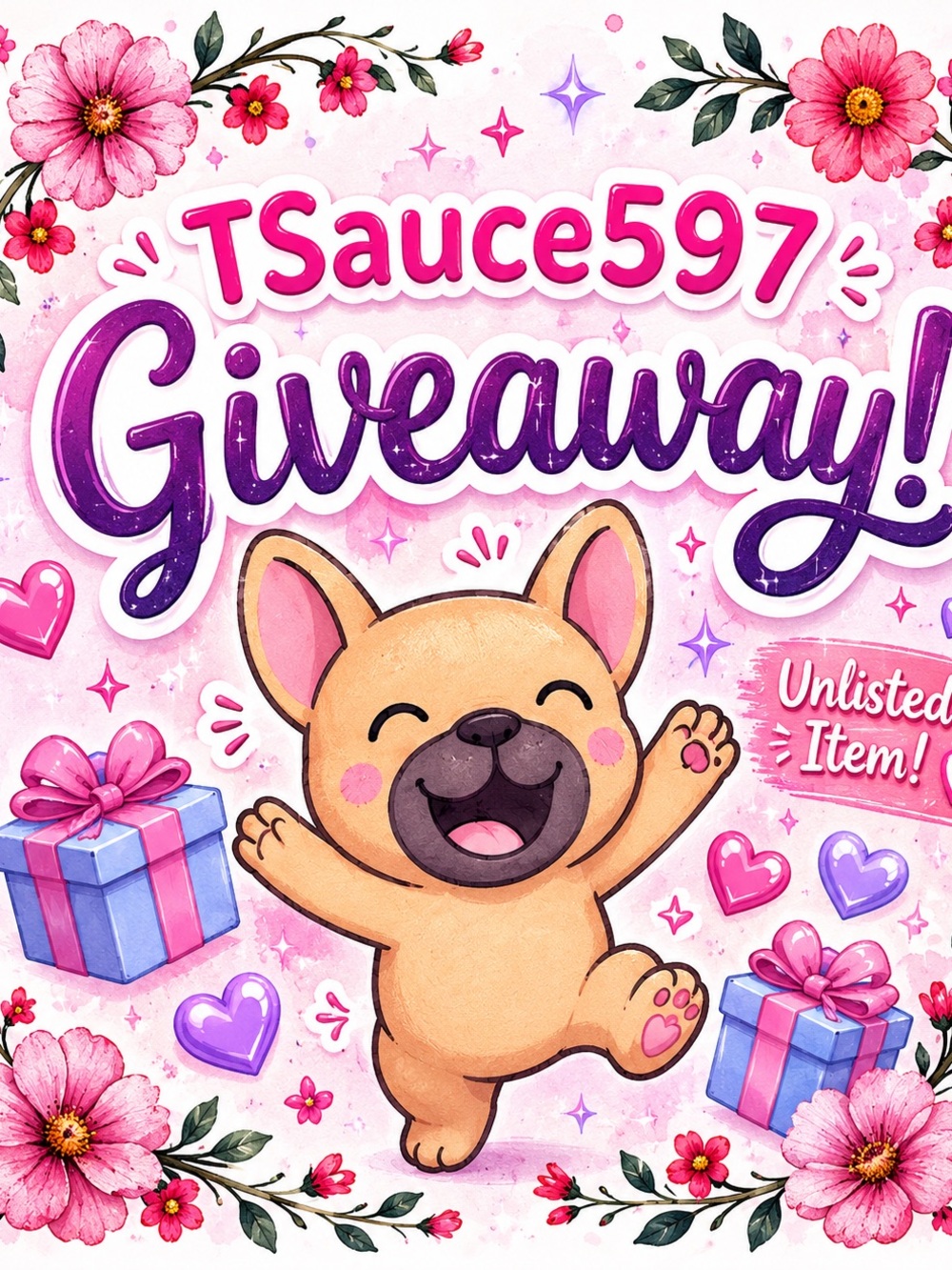 TSauce597- Giveaway! Free Shipping!